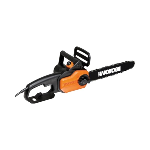 Worx/Rockwell WORX Chainsaw, 8 A, 120 V, 28 in Cutting Capacity, 14 in L Bar/Chain, 3/8 in Bar